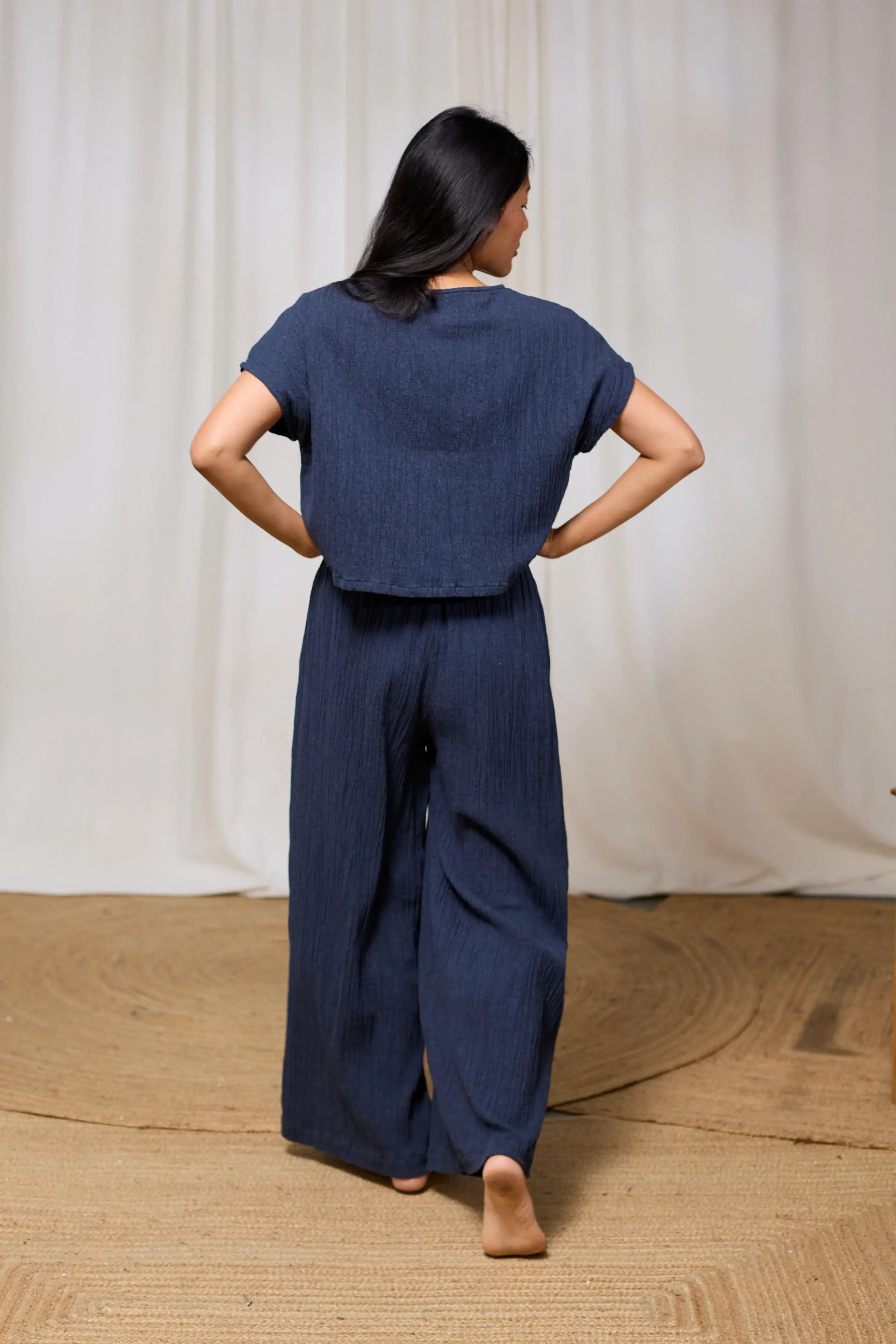 Damen Hose Pasjaca und Obertiel recycelte Materialien Twothirds von hinten