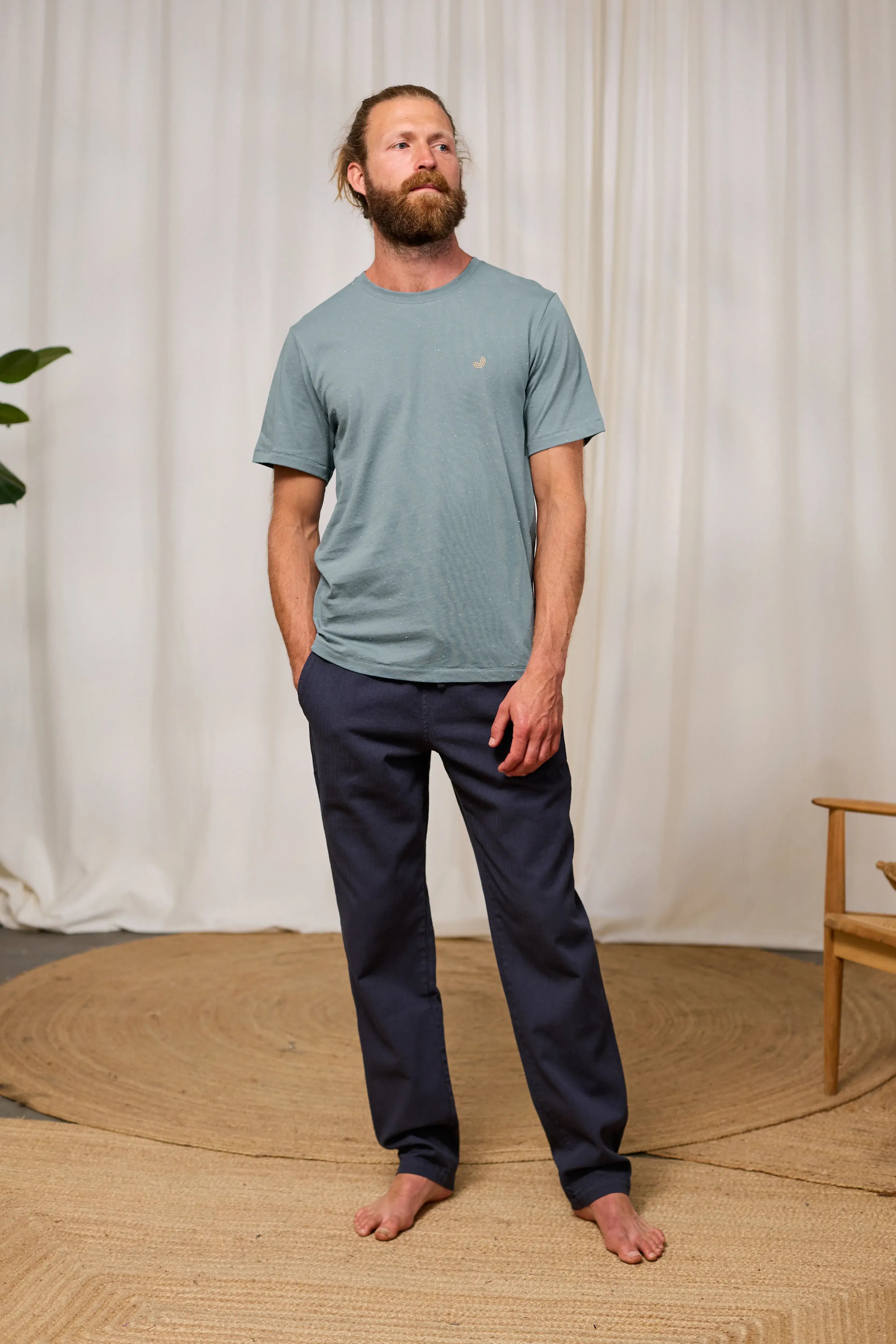 Herren T-Shirt Qalito in old blue von Twothirds