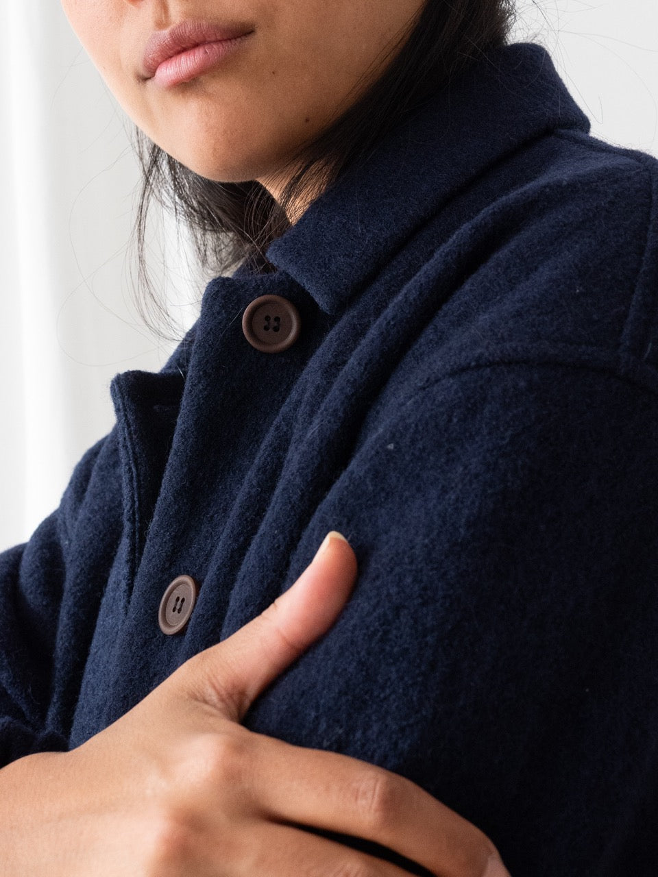 TWOTHIRDS Jacke Rennell Navy aus Wolle für Damen