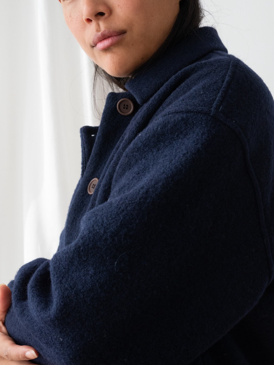 TWOTHIRDS Jacke Rennell Navy aus Wolle für Damen