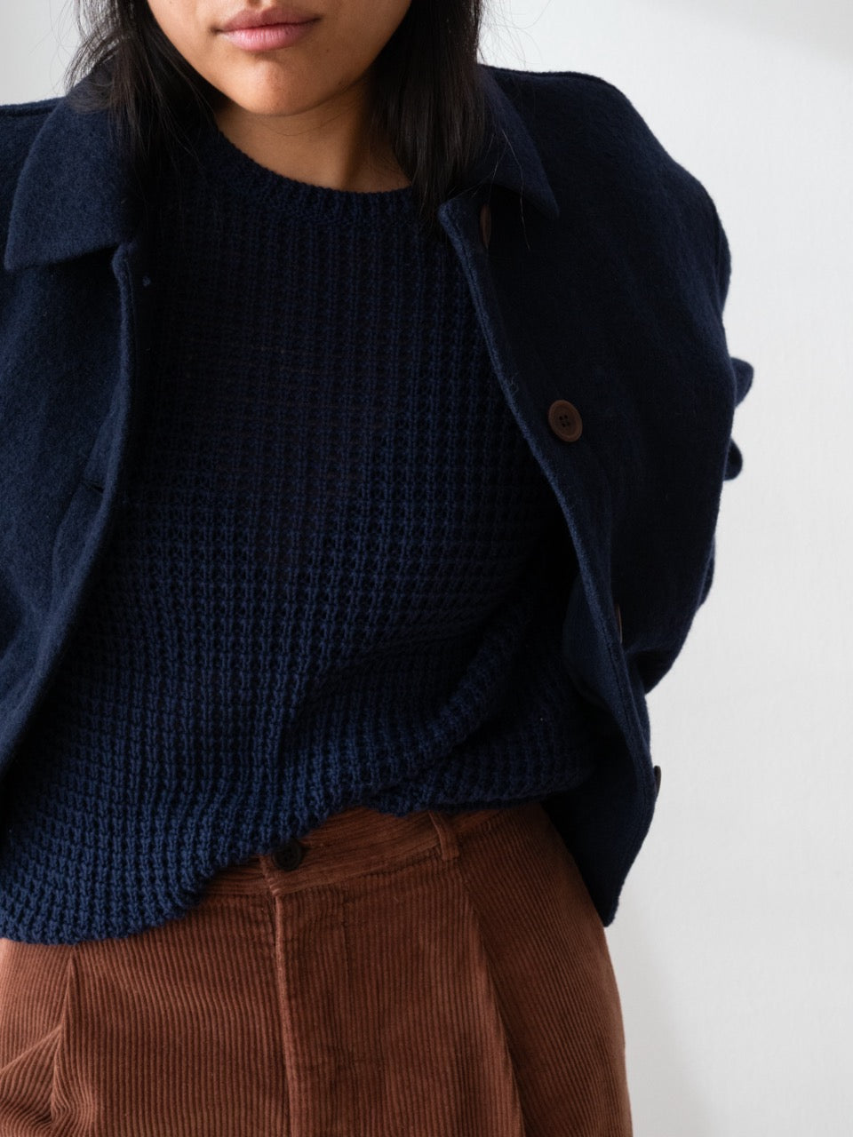 TWOTHIRDS Jacke Rennell Navy aus Wolle für Damen
