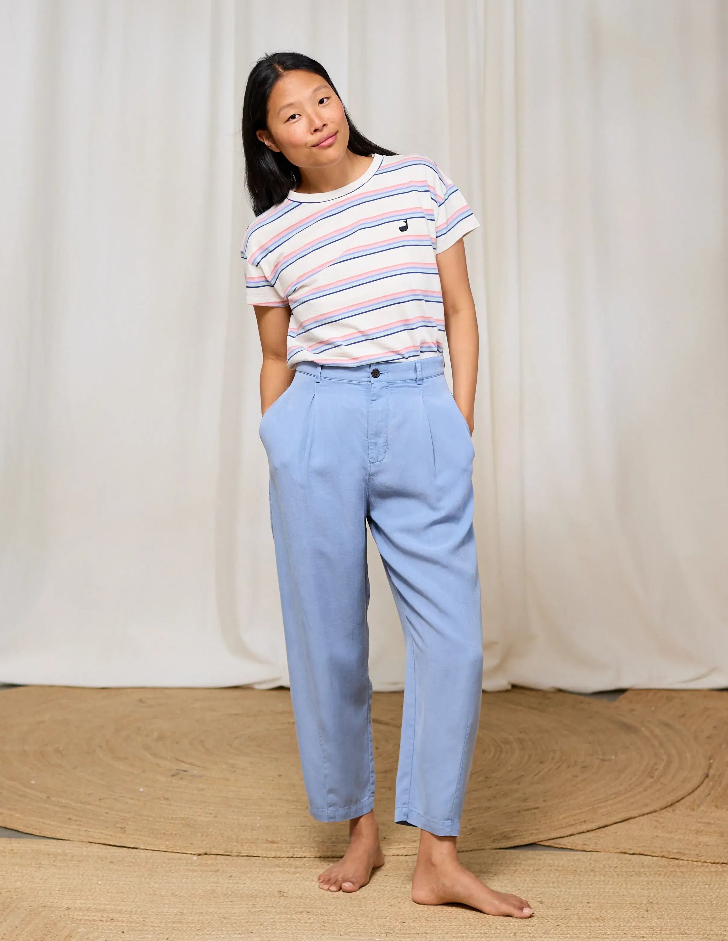 TWOTHIRDS T-Shirt Tarida Multicolour Stripes für Damen