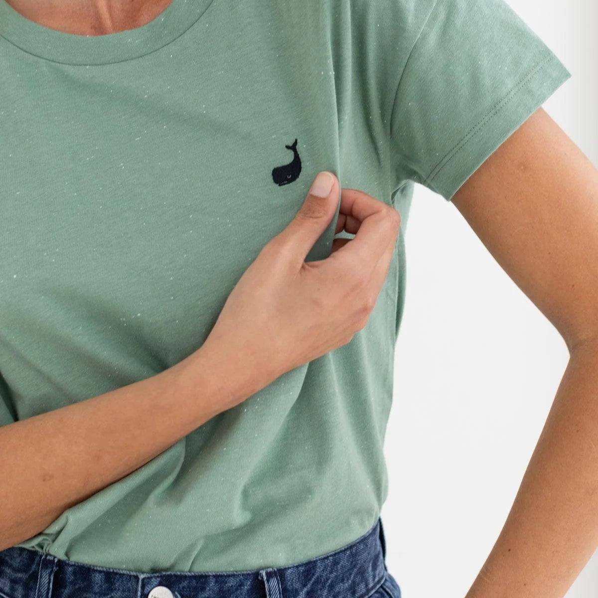 TWOTHIRDS T-Shirt Sepanggar Light Green für Damen