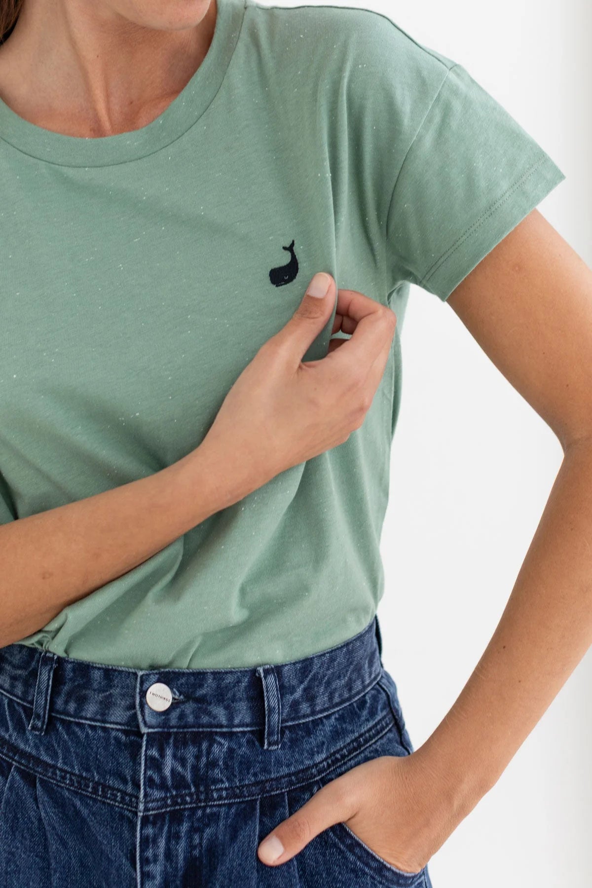 TWOTHIRDS T-Shirt Sepanggar Light Green für Damen