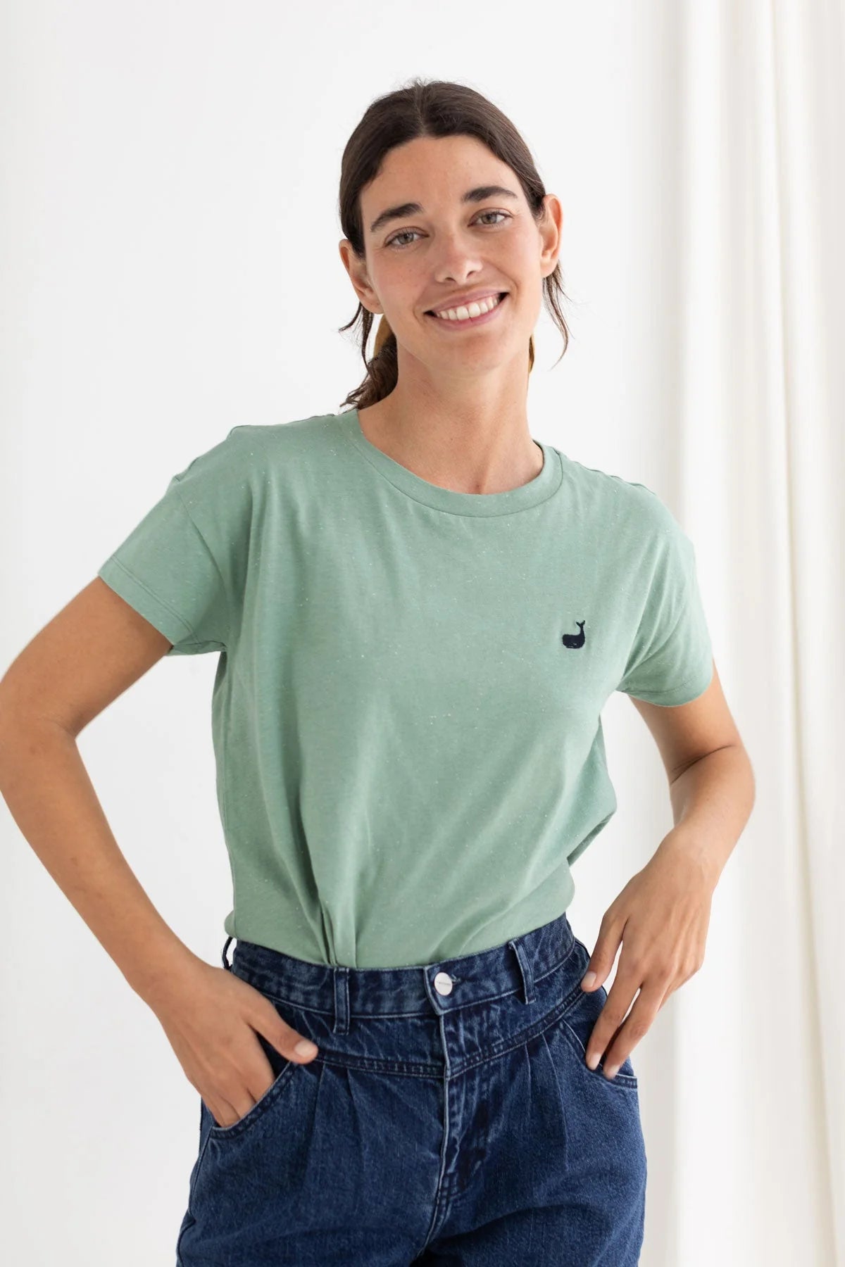TWOTHIRDS T-Shirt Sepanggar Light Green für Damen