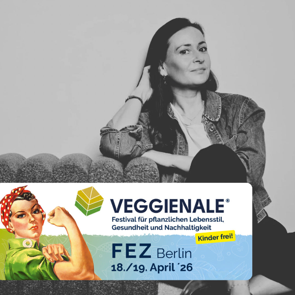 Portrait Juliane Tietjen Gründerin von simply love it nimmt an der Veggienale 2026 in Berlin teil
