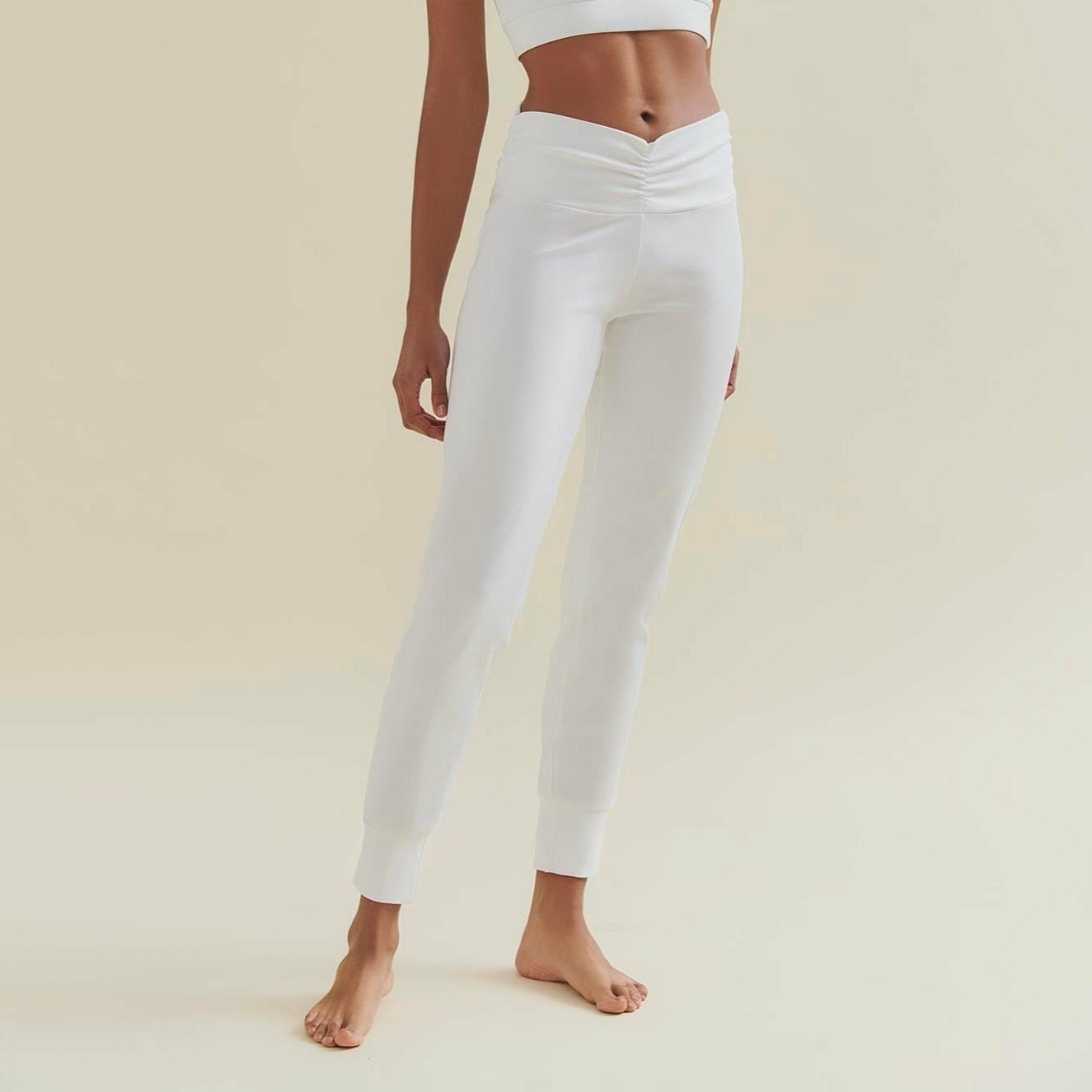 Best Yoga Pants - Diamond White