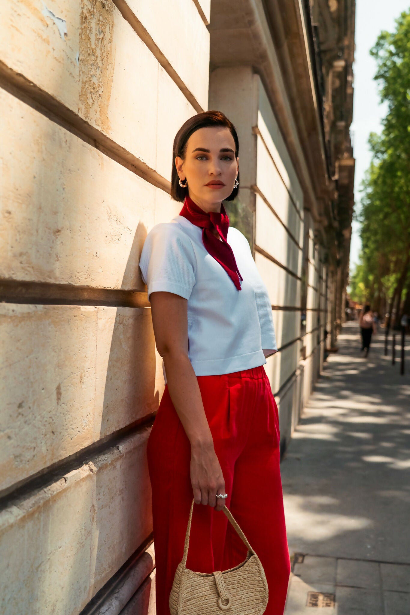 Mini Schal SCARFLETTE Rubin