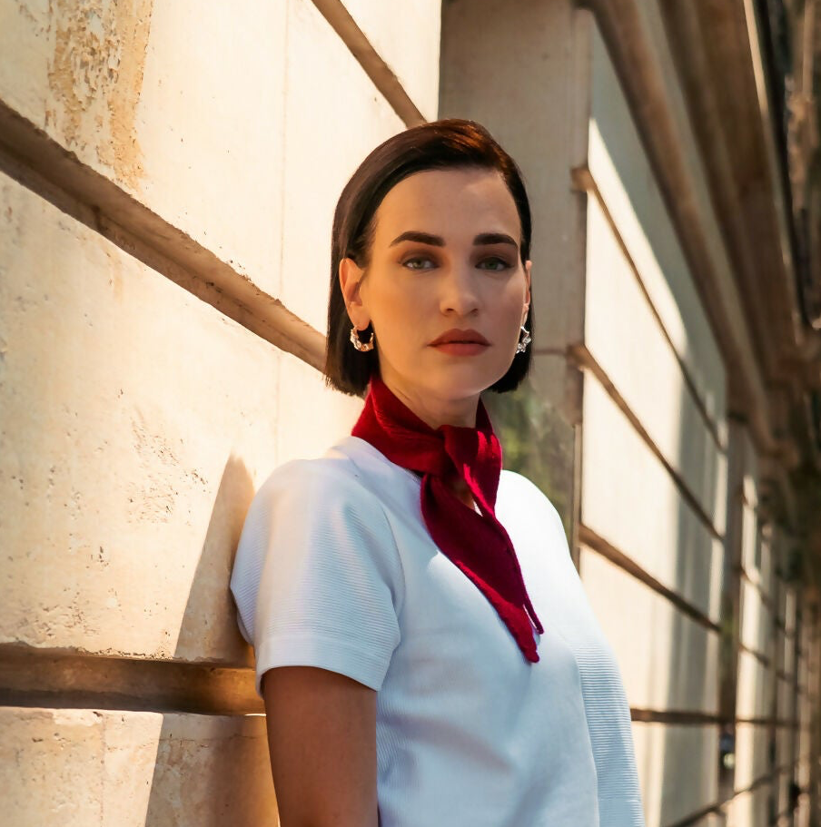 Mini Schal SCARFLETTE Rubin