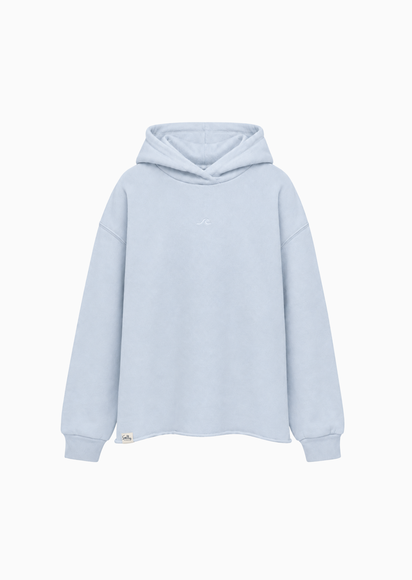 Kuscheliger Hoodie Oversized Wave Meeresblau | Salty