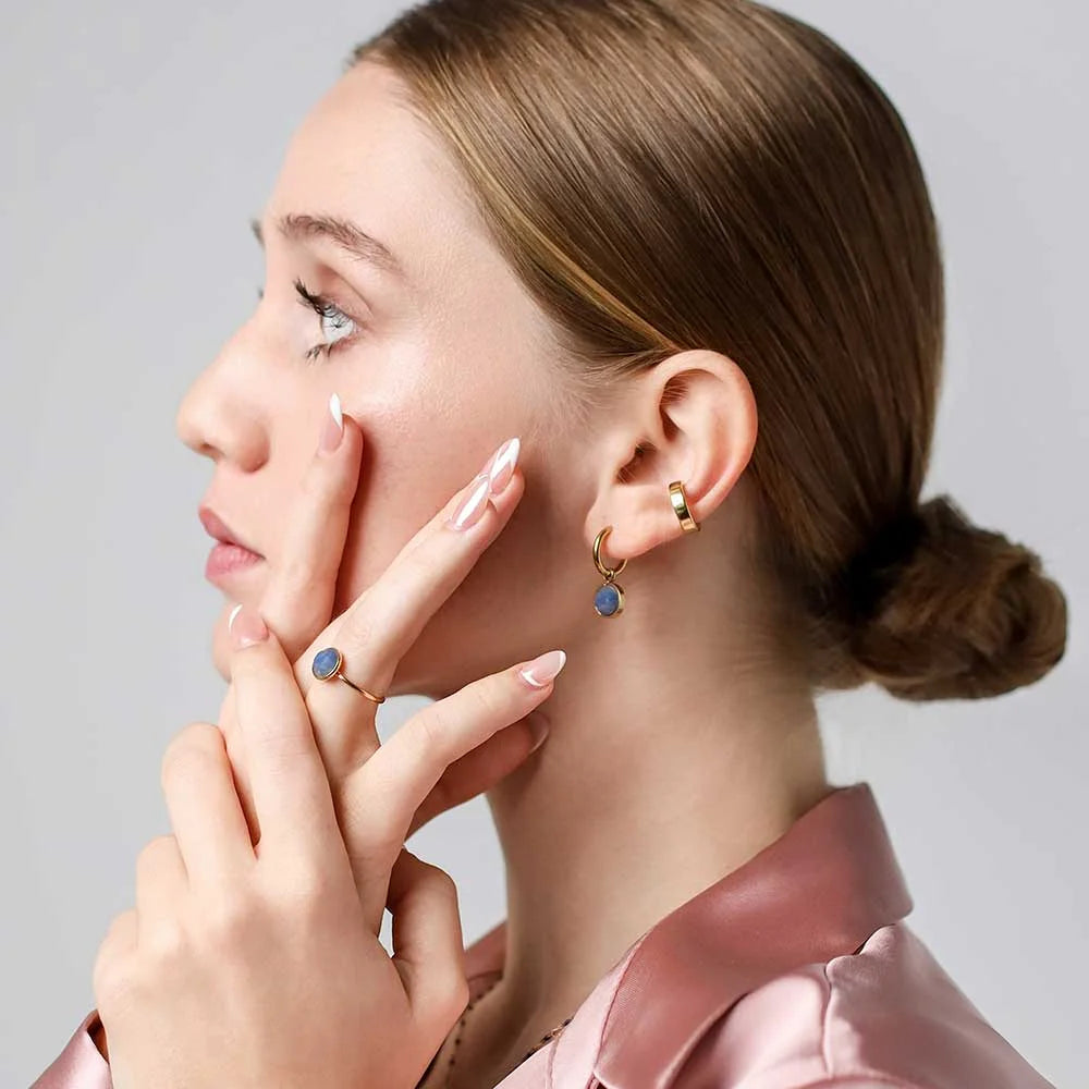 Sergio Engel Beach Ring verstellbar für Damen (gold aus Edelstahl)