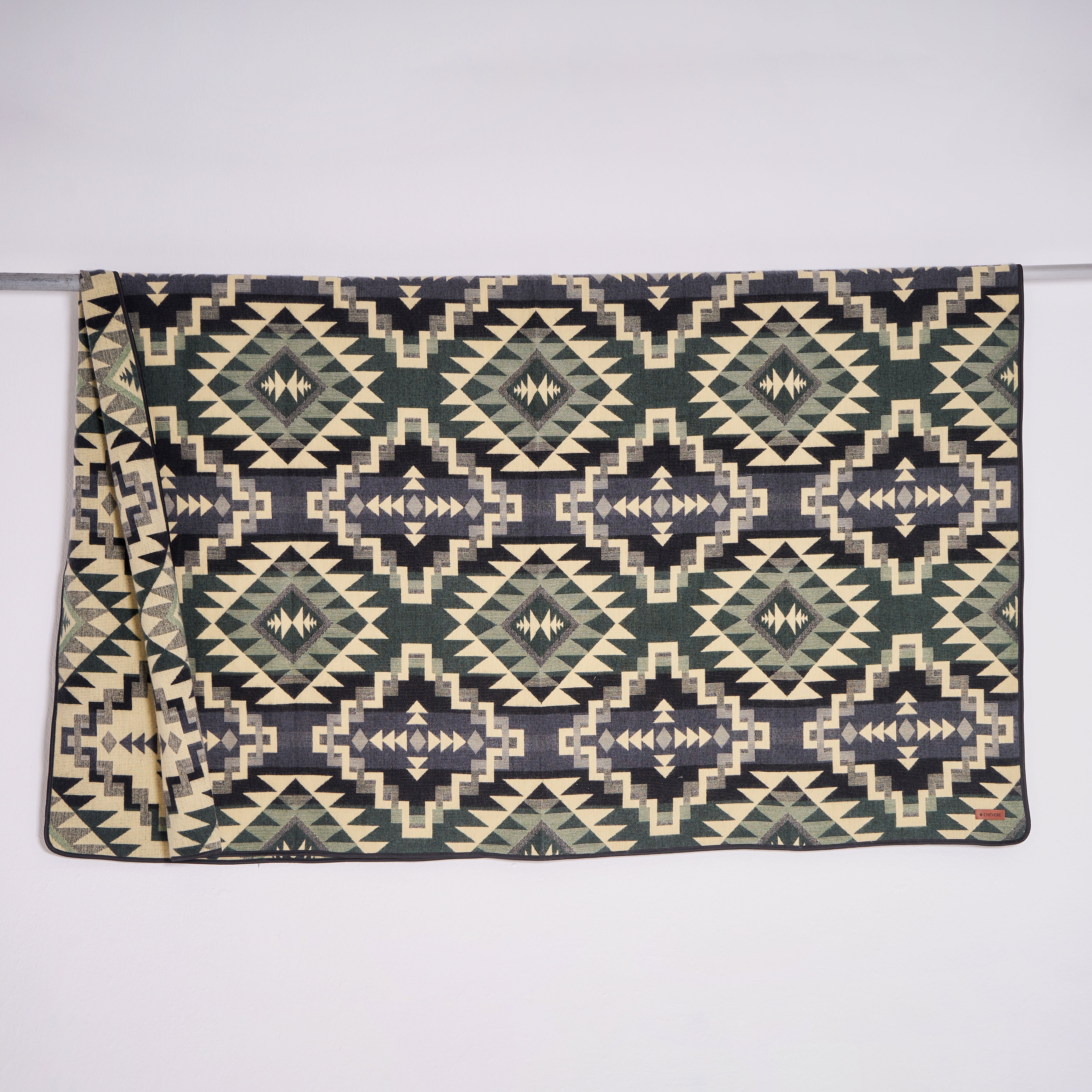 ETHNO Kingsize Decke Green