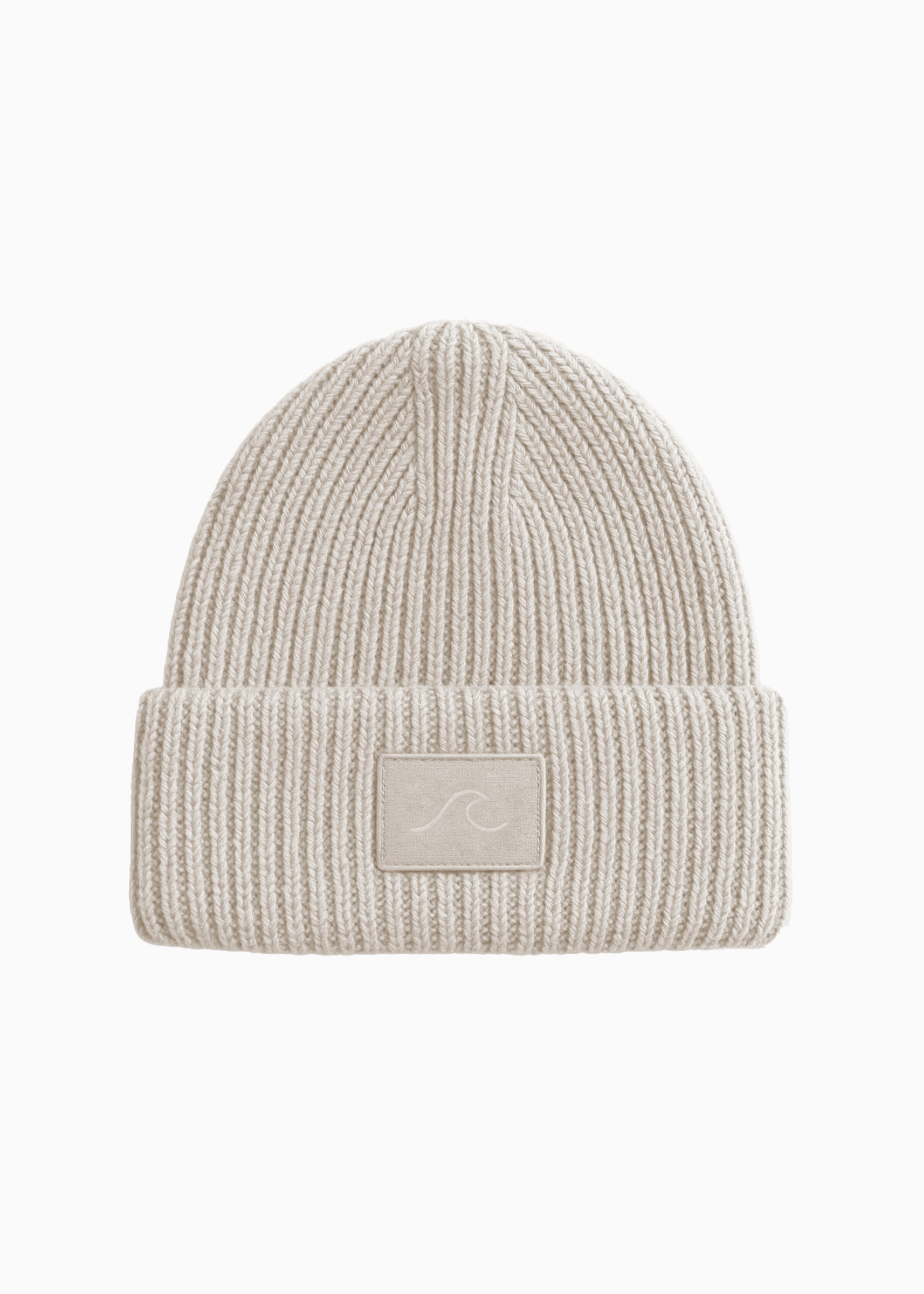 Beanie Mütze Wave aus Bio-Baumwolle Sand Beige | Salty