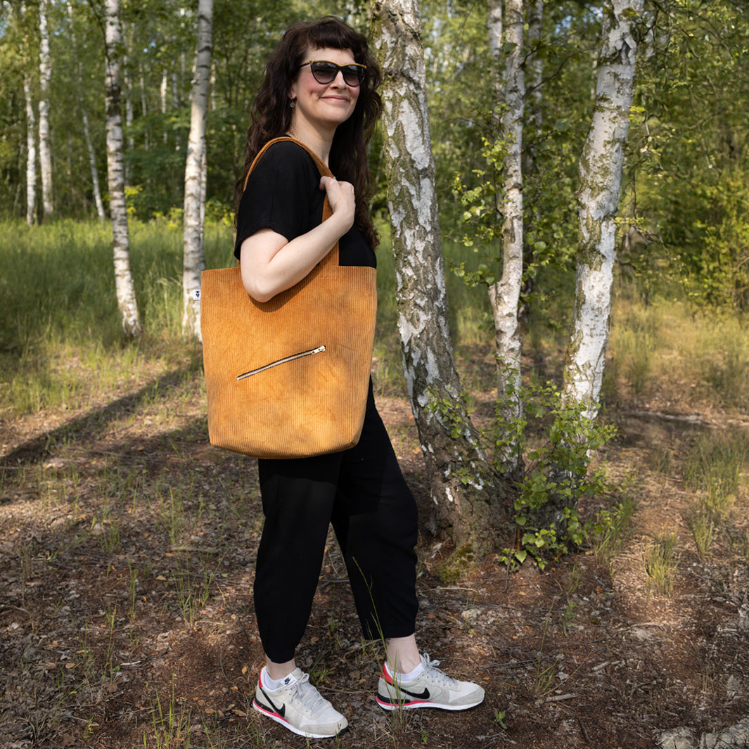 Cord Shopper Honiggelb