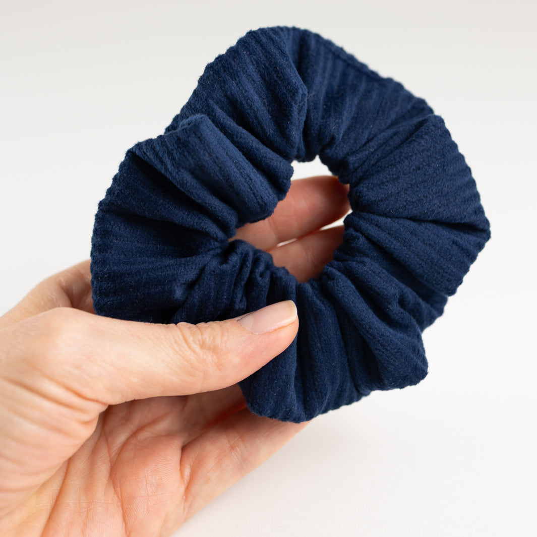 NOAS Scrunchie Cord Samt Dunkelblau