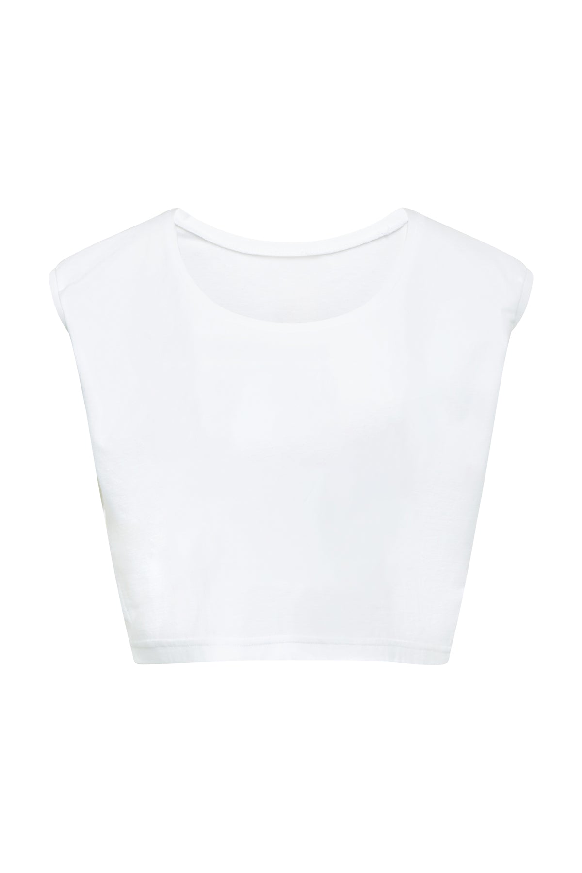 Cropped Dance Vest - Diamond White