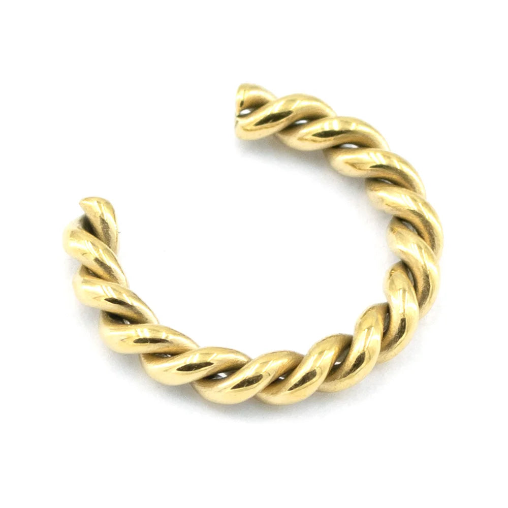 Earcuff aus Edelstahl gedreht