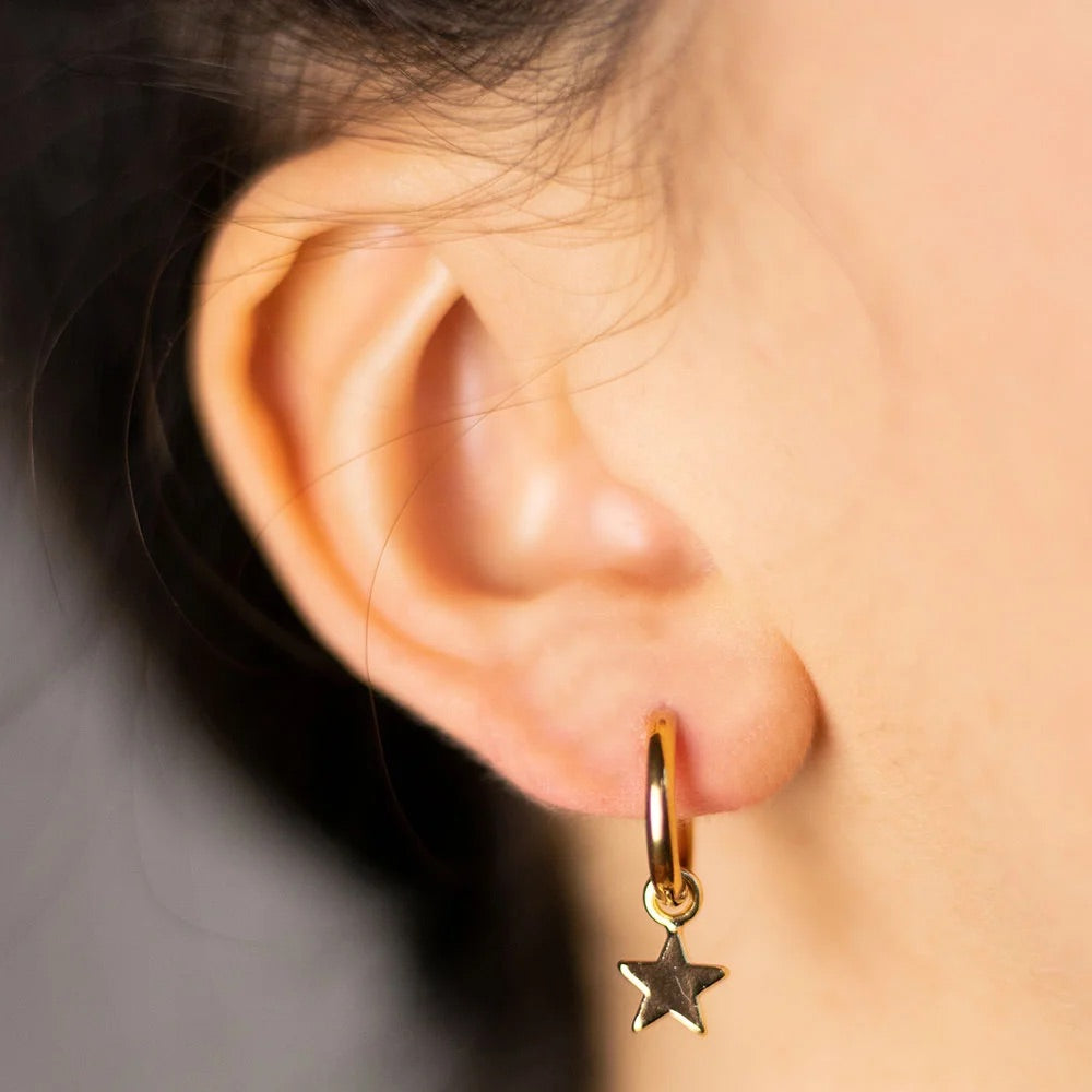 Edelstahl Creole klein mit Stern