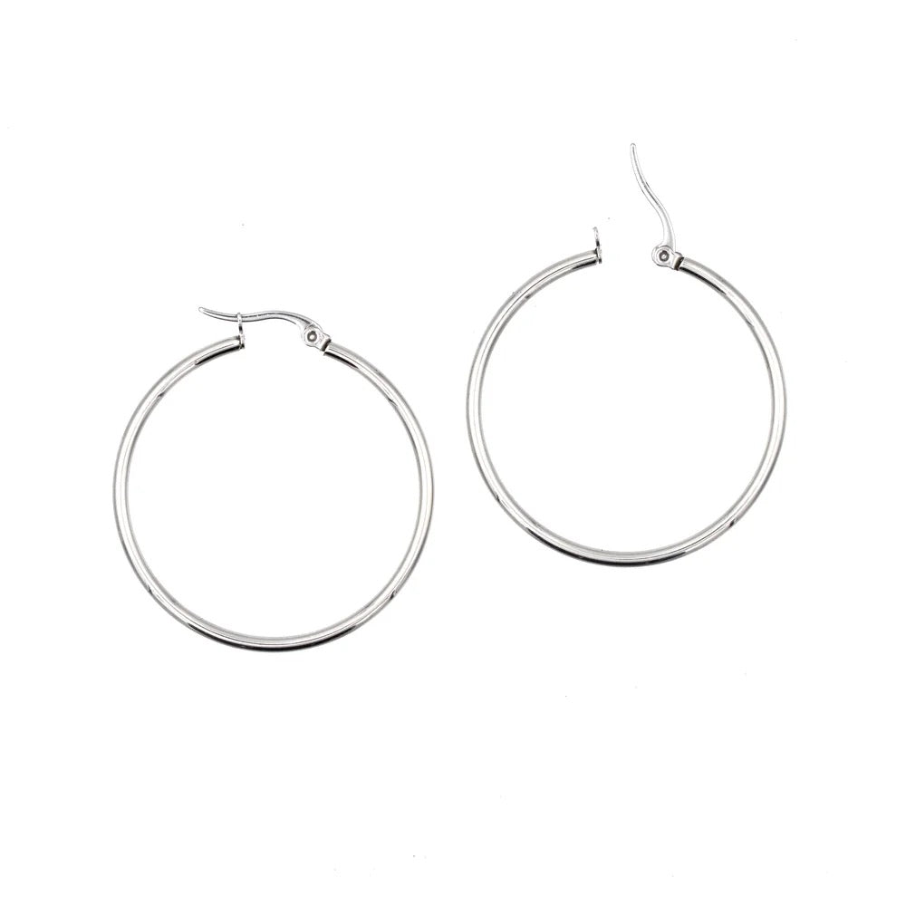 Edelstahl Creole 40mm