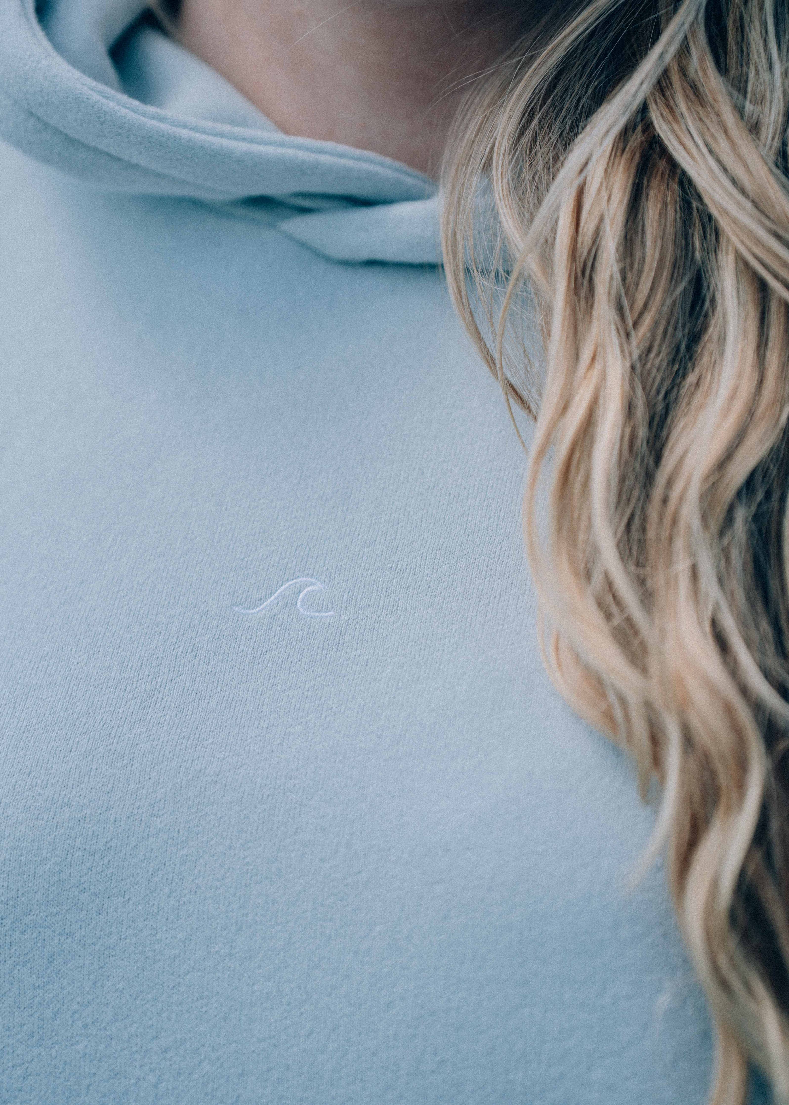 Kuscheliger Hoodie Oversized Wave Meeresblau | Salty