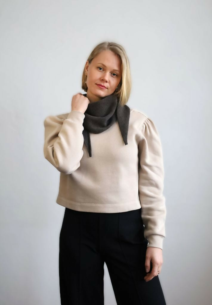 Dreieckstuch SIMPLE Islandia Brown Melange