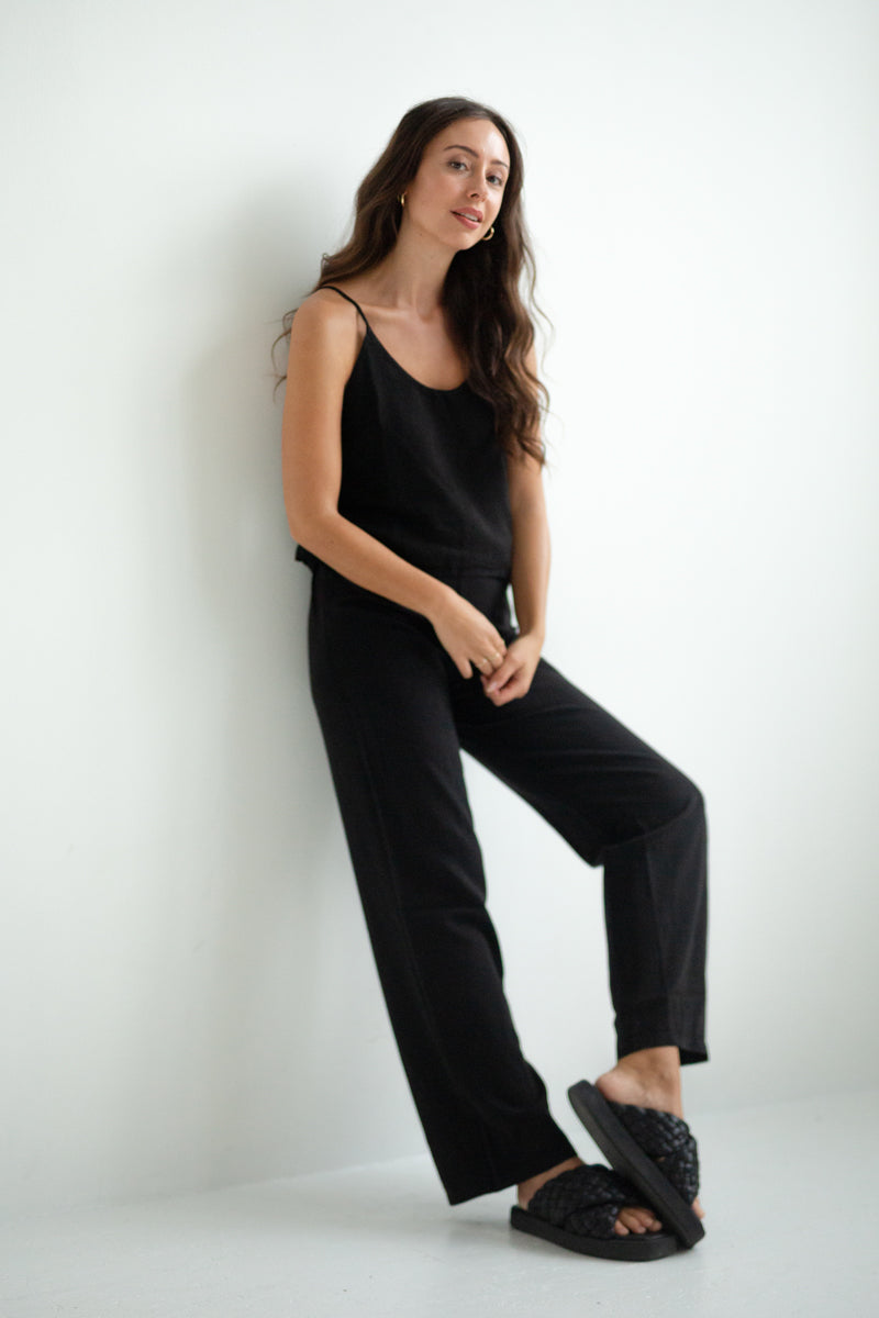 Marlene Hose LENI aus TENCEL™ Schwarz