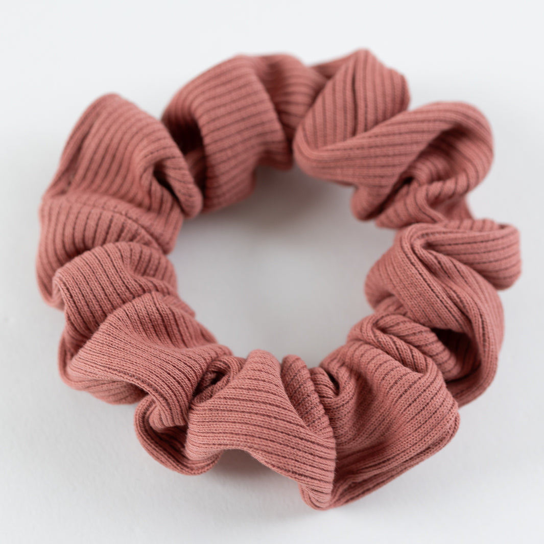 NOAS Mini Scrunchie Altrosa aus Biobaumwolle