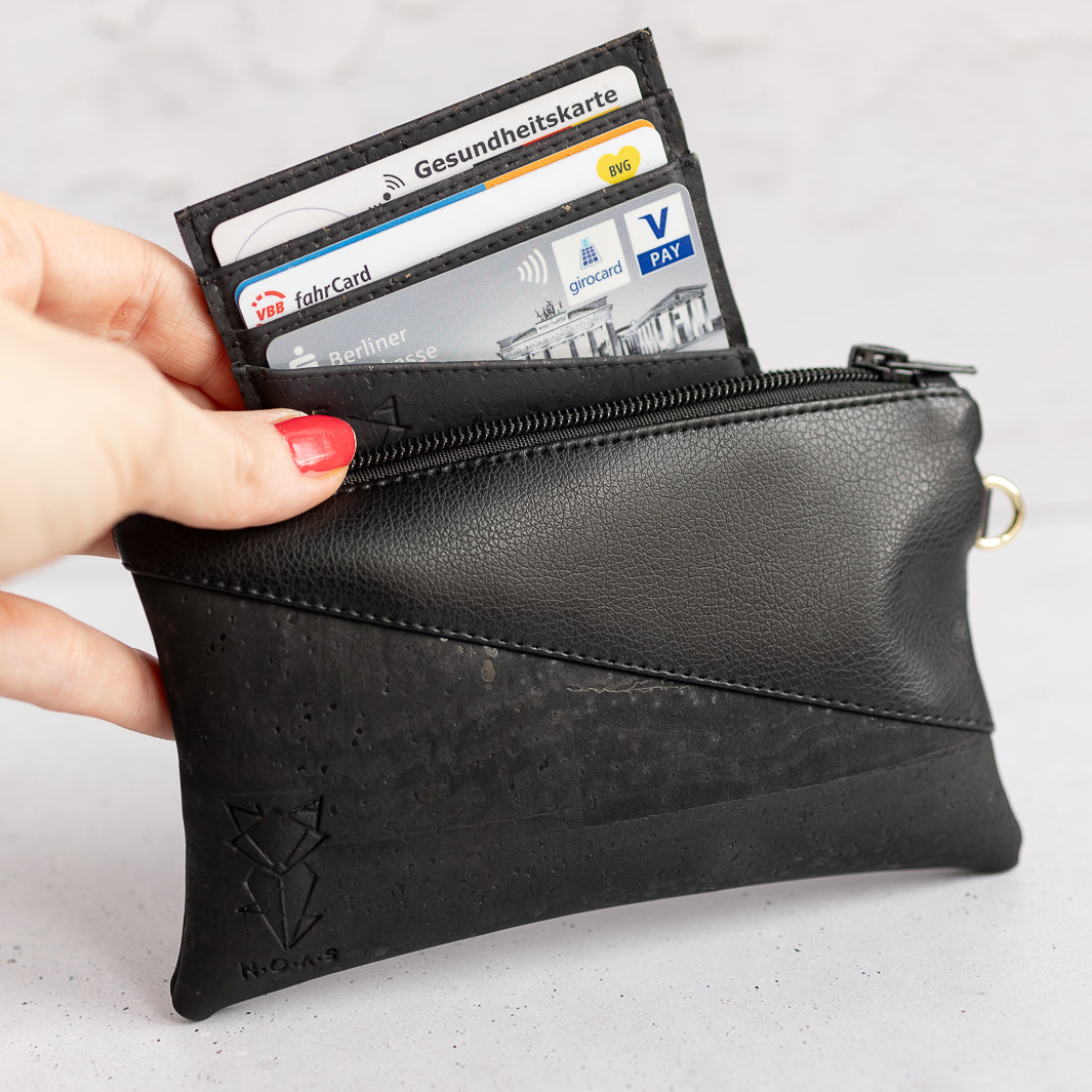 Kork-Mini-Tasche All Black