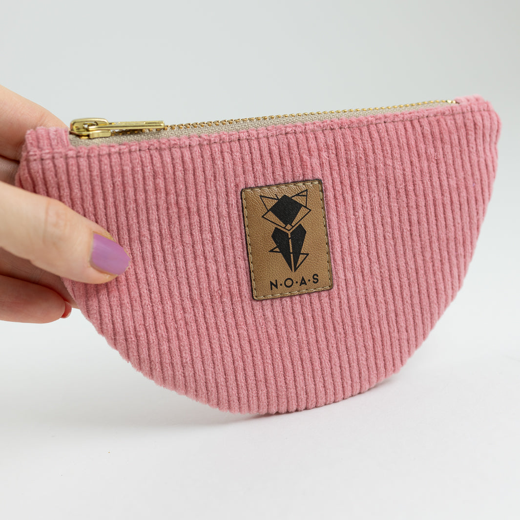 Bauchtasche Cord Bubblegum Size M - vegan und handgefertigt in Berlin | NOAS