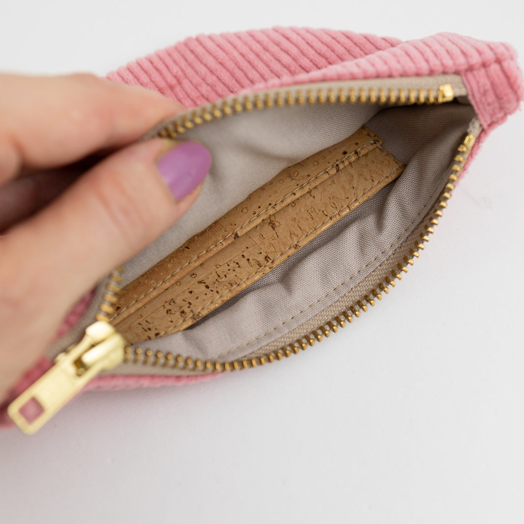 Bauchtasche Cord Bubblegum Size M - vegan und handgefertigt in Berlin | NOAS