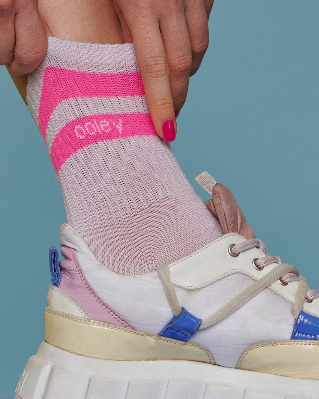 Ooley Socken Streetmood Light NEON Pink
