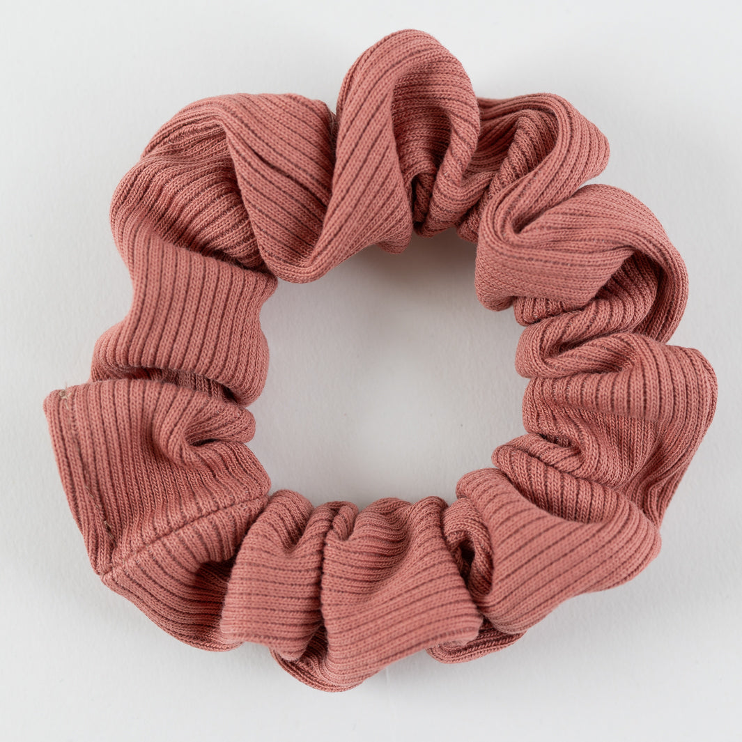 NOAS Mini Scrunchie Altrosa aus Biobaumwolle