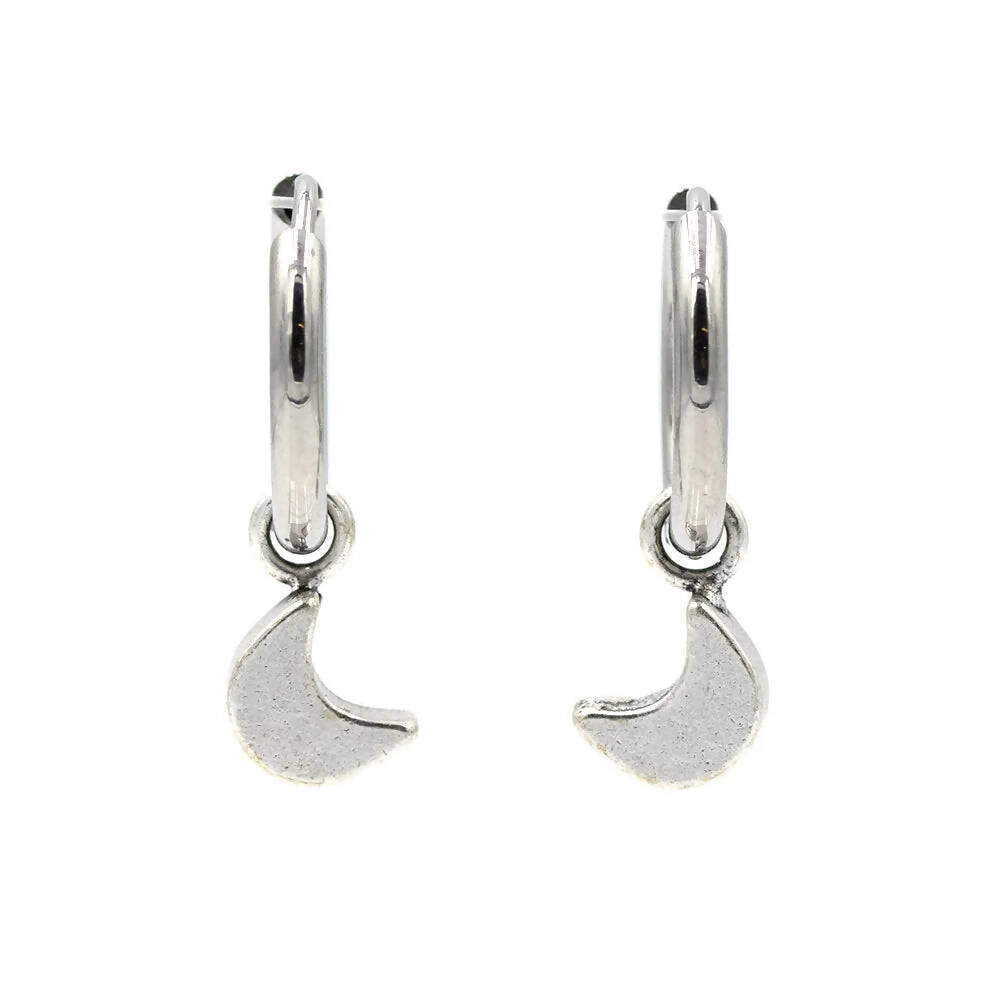 Sergio Engel Parts Halbmond mit Mini Creolen in silber