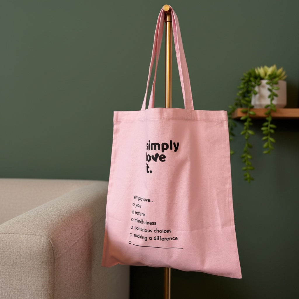 simply love it - Deine Statement Bag für positive Veränderung (Bio-Baumwolle)