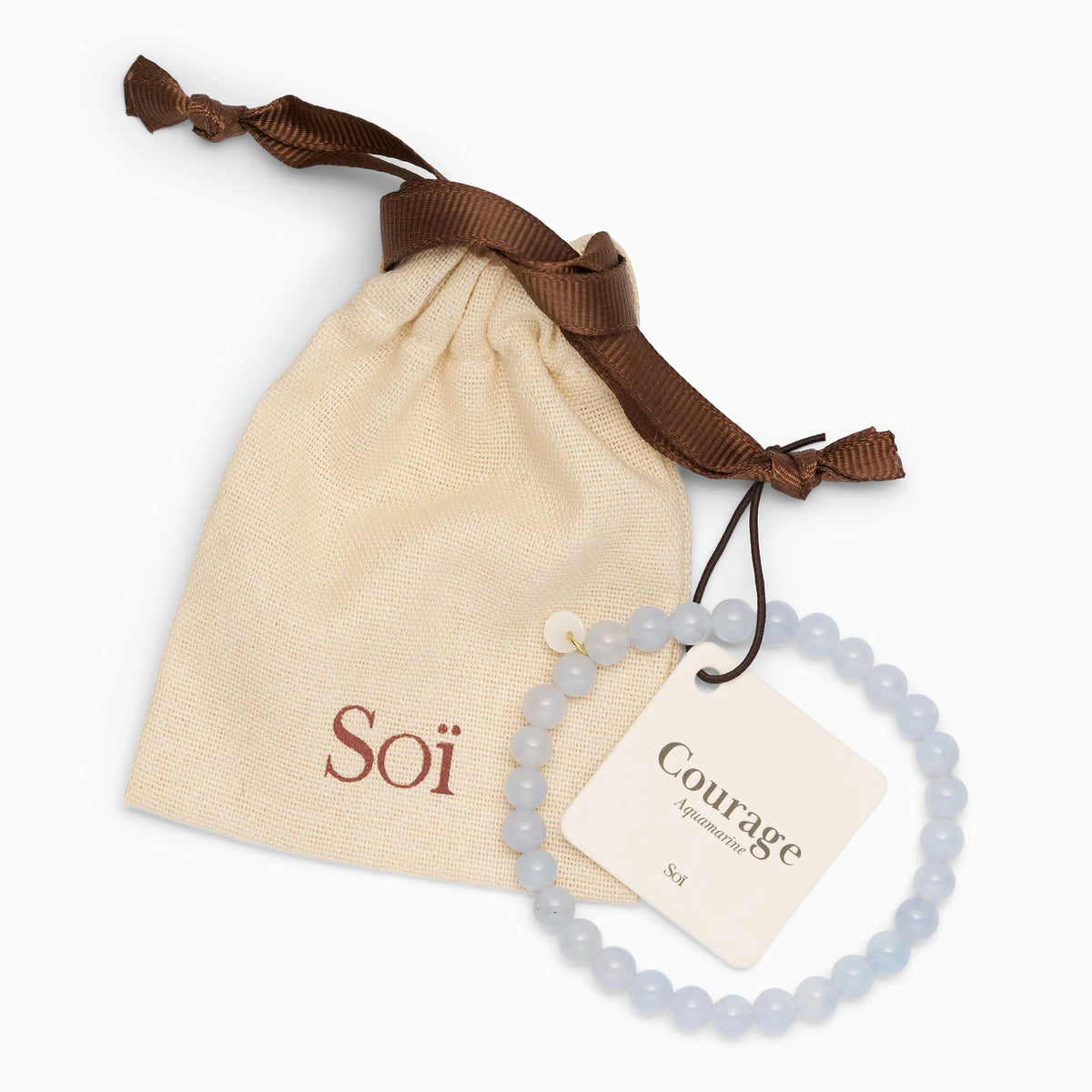 Armband für Damen Aquamarin "Courage" - Symbol für Mut | Soï