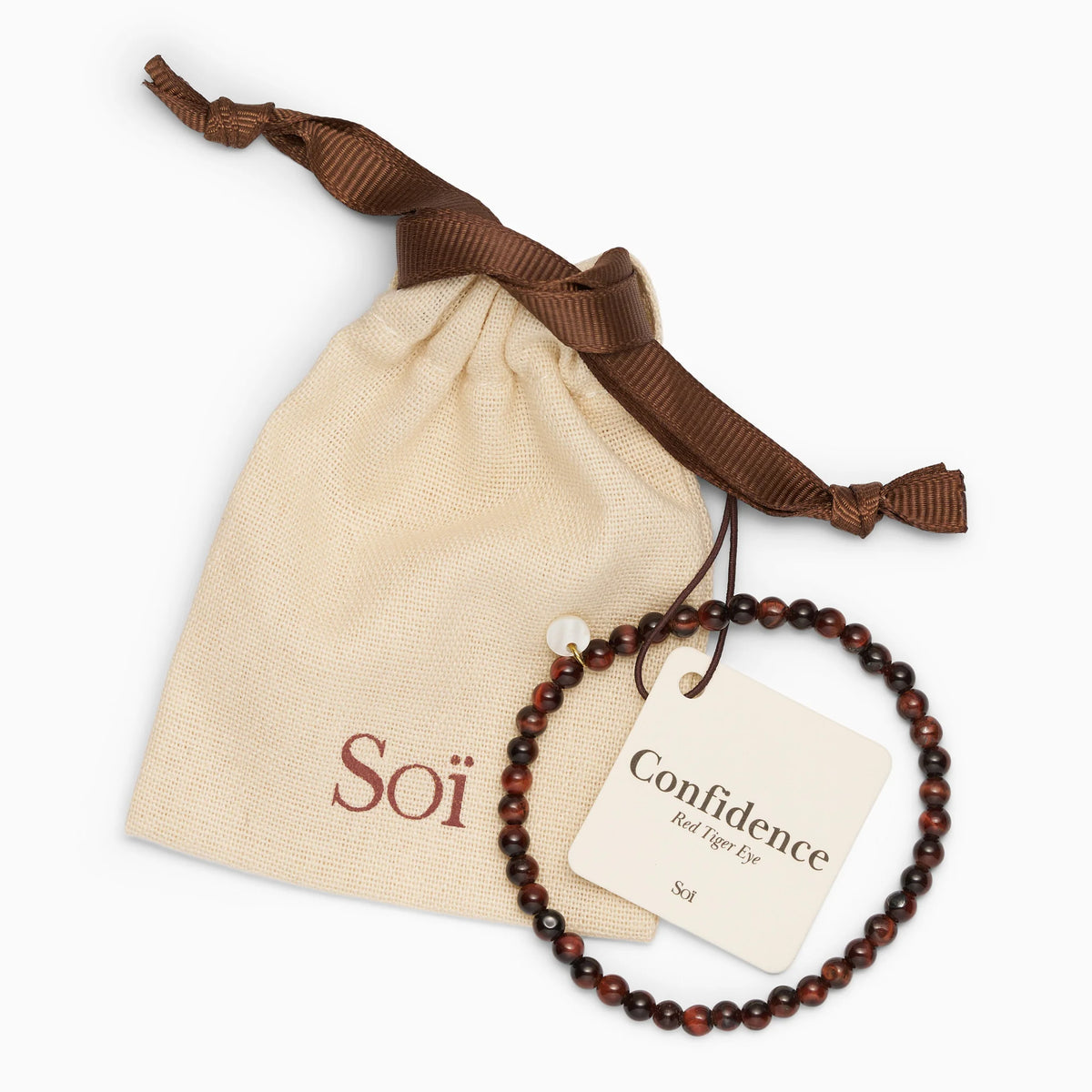 Armband für Damen rotes Tigerauge "Confidence" – Symbol für Selbstvertrauen | Soï