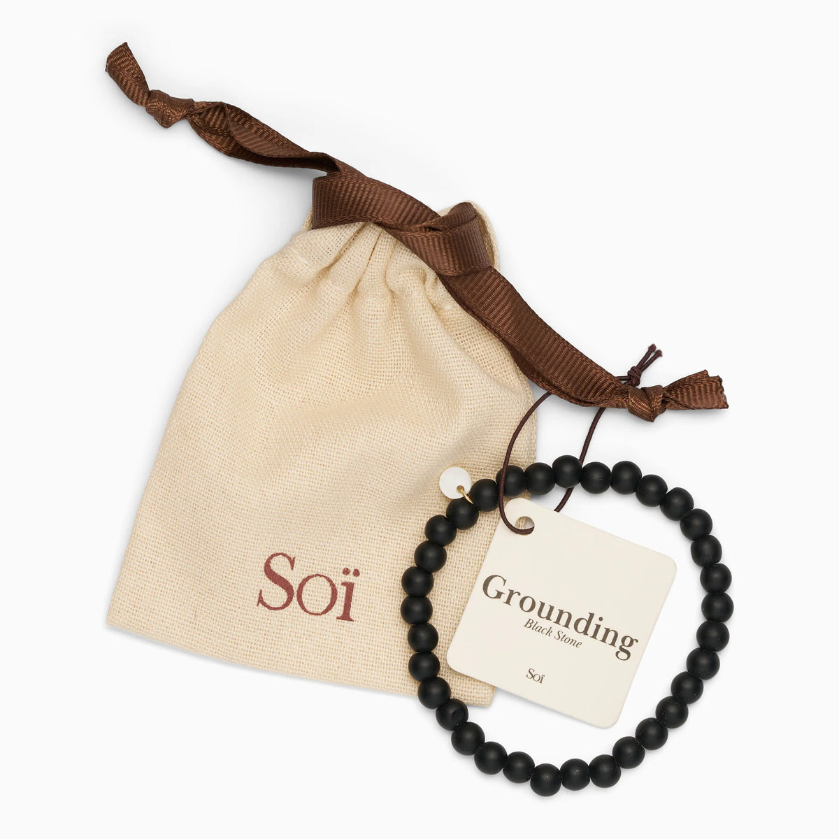 Armband Unisex Blackstone "Grounding" – Symbol für Erdung | Soï