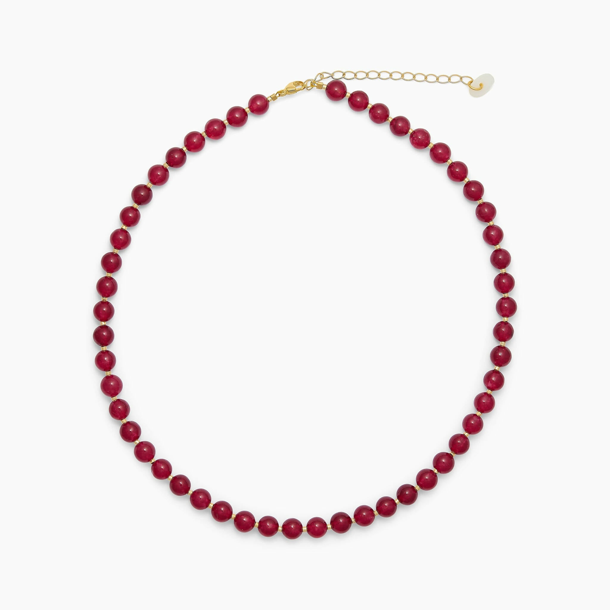 Perlenkette aus roter Jade