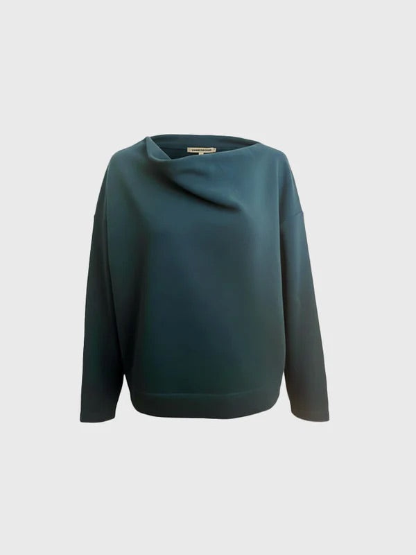 Sweatshirt JOY aus Bio-Baumwoll-Sweat in petrol