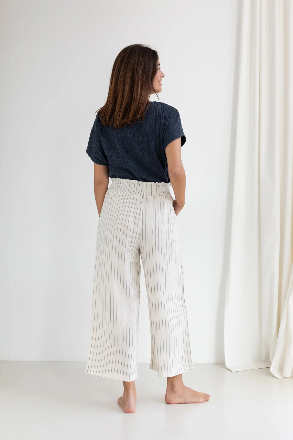 Damen Oberteil Palombaggia dusty blue Twothirds von hinten