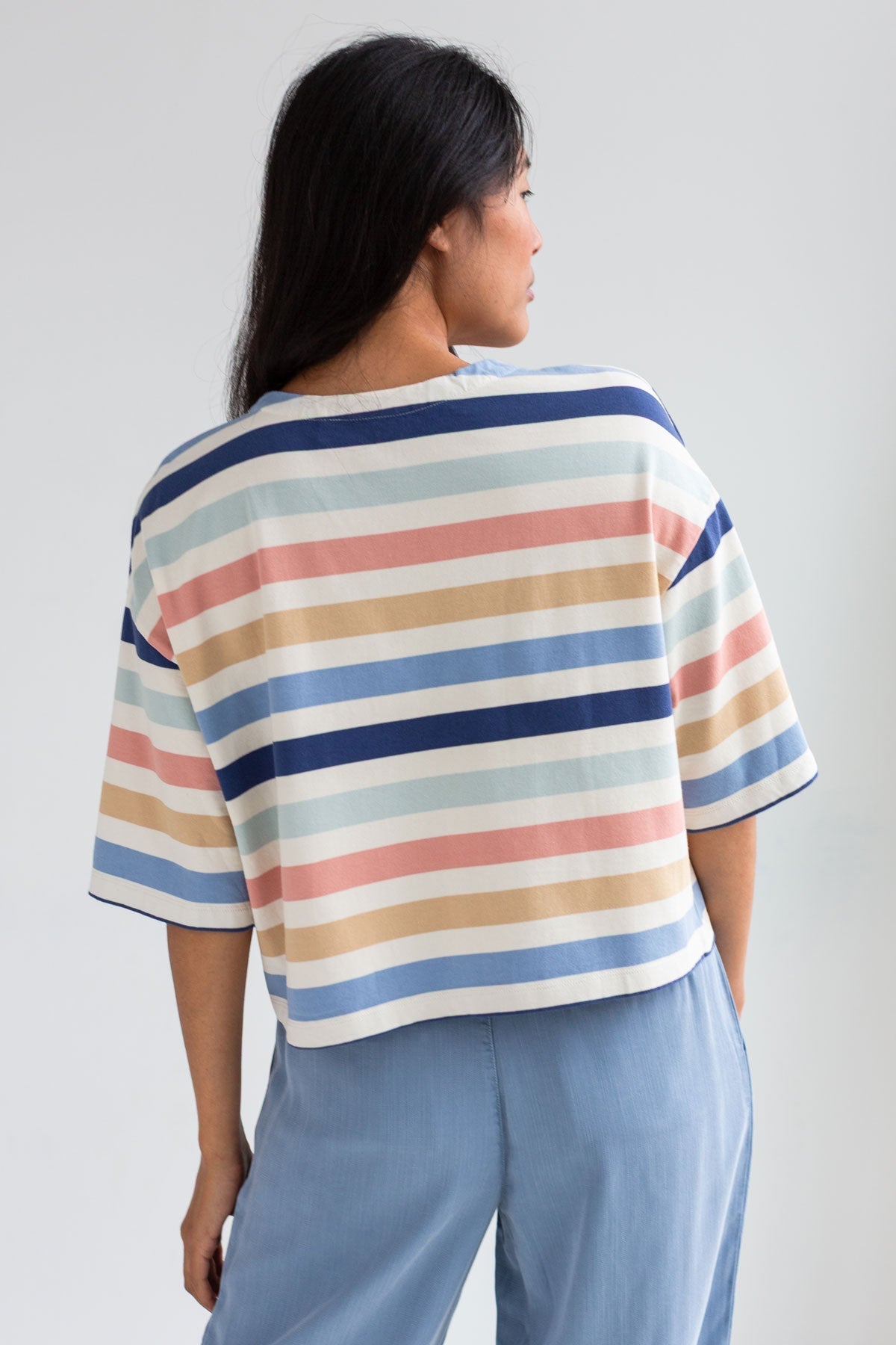 TWOTHIRDS T-Shirt Fingal Multicolour Stripes