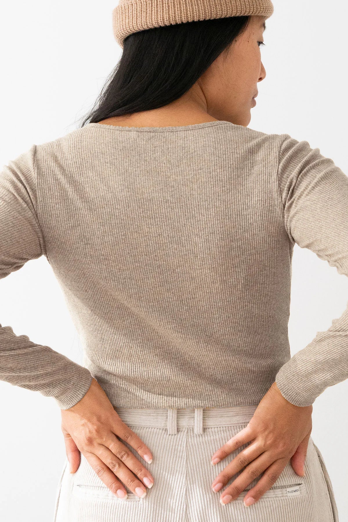 TWOTHIRDS Langarm Shirt Arran lino für Damen