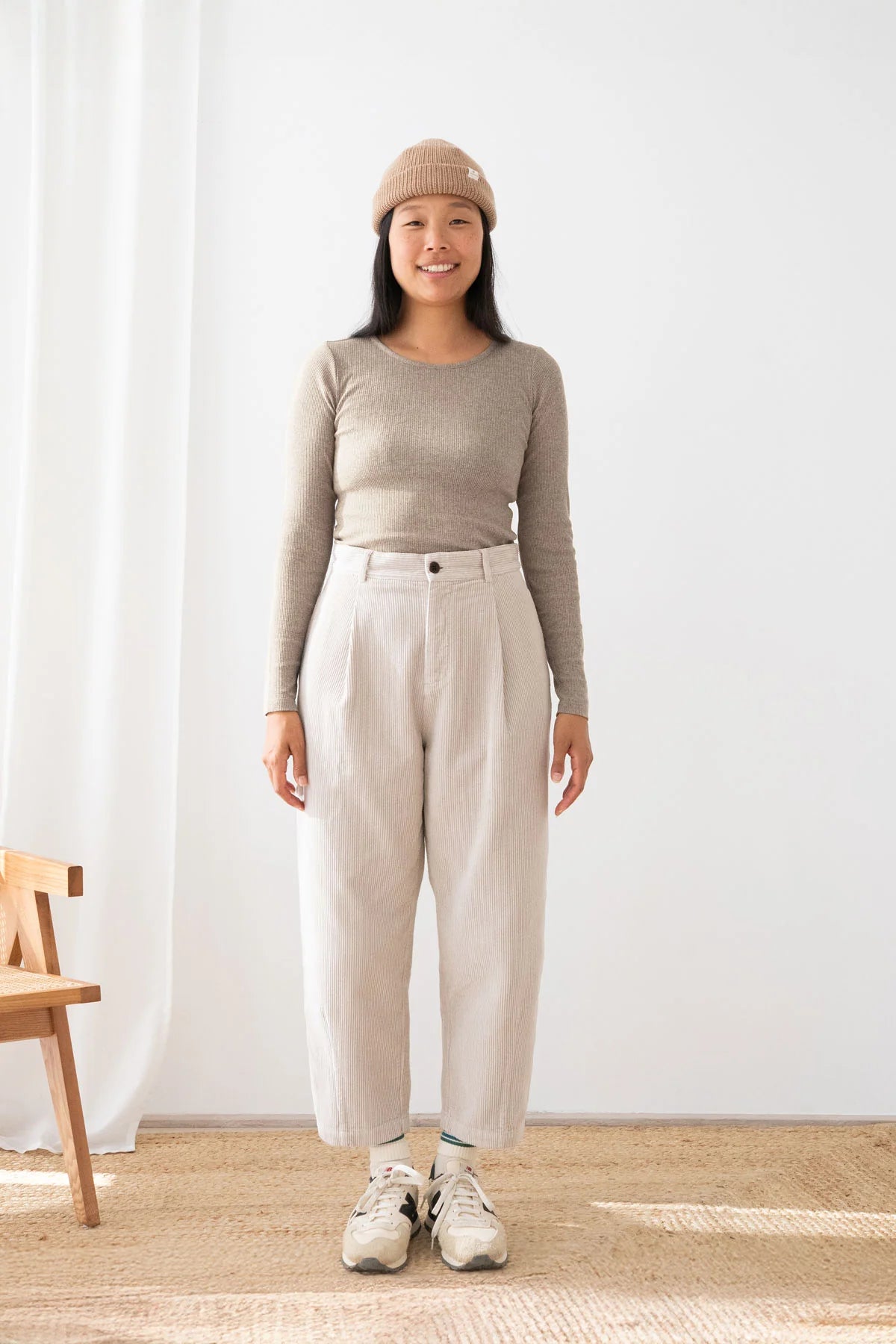 TWOTHIRDS Langarm Shirt Arran lino für Damen