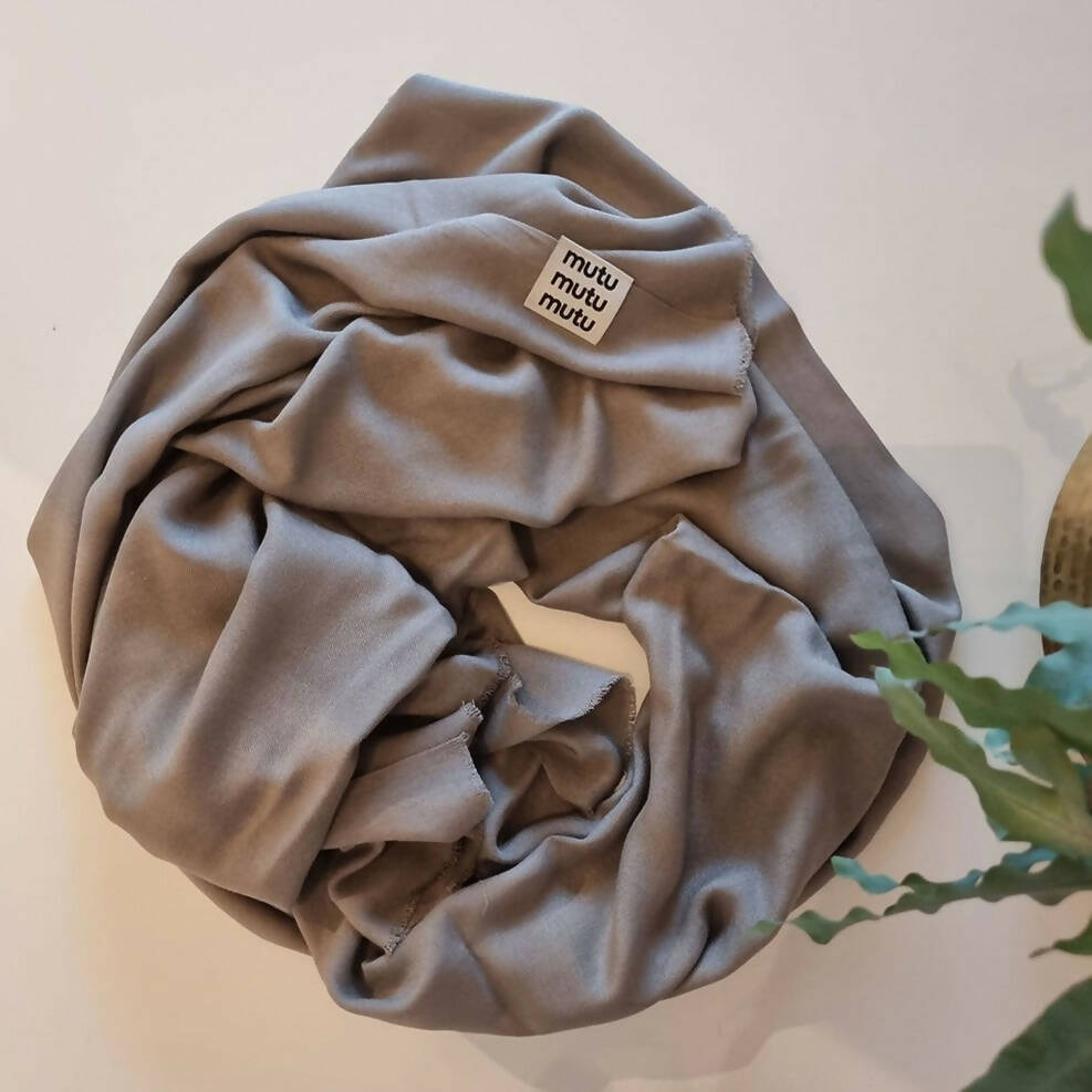 Bambusschal taupe grau